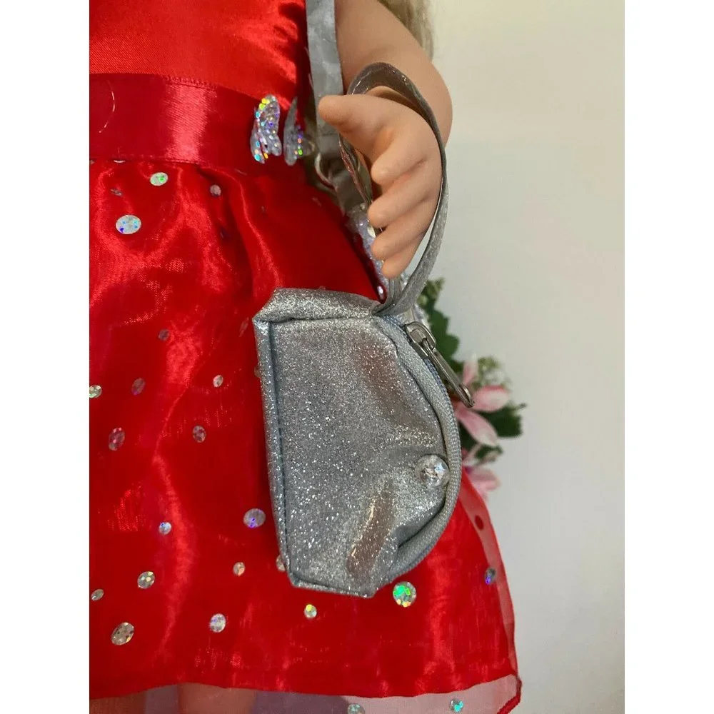 American Girl Battat OG Doll Retired Accessory Silver Clutch for Dolls 16